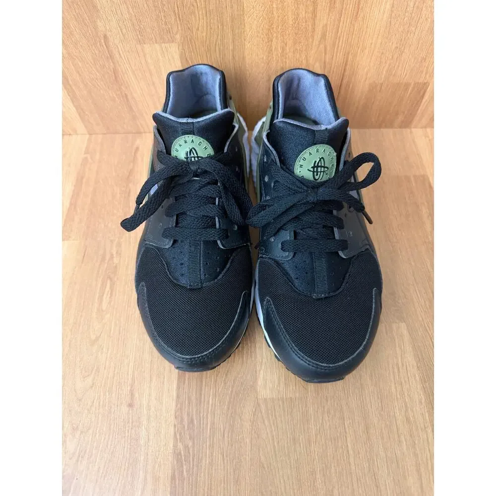 Nike Air Huarache Black Olive Sneakers Youth 6Y Women’s 7.5